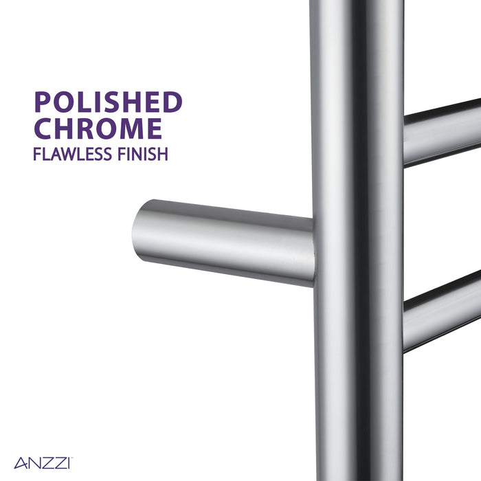ANZZI Bali Series 10-Bar Stainless Steel Wall-Mounted Electric Towel Warmer Rack